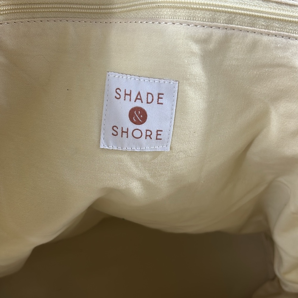 57. Women’s Shade & Shore Textured‎ Cream Large Tote - Picture 5 of 6
